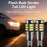 Car Bulb Strobe Tail Non-flash Light LED Flash Lampu W16W W15 T15 Motorcycle