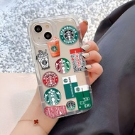 Photo frame airbag soft case for iphone 14promax 11 13 12 7Plus X XS Max fashion coffee cover