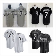 Same Day DeliveryChicago White Sox Chicago White Sox Jersey No. 7 Anderson Embroidered Baseball Unif