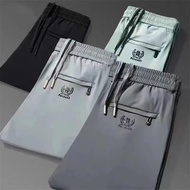 tracksuit man Ice Silk Quick-drying Casual Pants Sports Elastic Loose