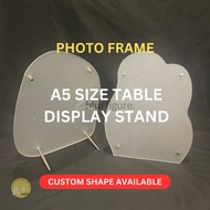 Frame Display Holder Clear Acrylic A4-A5 size - Pemegang paparan bingkai acrylic photo frame