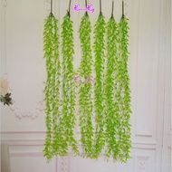 Fake plant Indian chrysanthemum leaf vines, size 1m, green, 5 branches for home and cafe decoration
