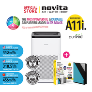 novita PuriClean™ Air Purifier A11i nano ions PuriPRO® With Extra Filter