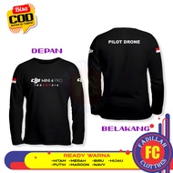 DJI Drone T-Shirt DJI Mini 4 PRO Pilot Drone Long Sleeve Distro T-Shirt