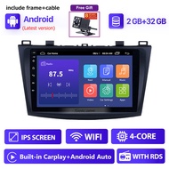 Seicane 9 นิ้ว 2.5D QLED Touch Screen Android 13.0 หัวหน้าหน่วยเครื่องเล่นวิทยุ 2009-2012 MAZDA 3 GP