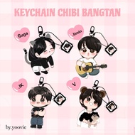 GANTUNGAN KEYCHAIN BTS CHIBI KEYCHAIN BTS KEYRING/