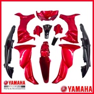 COVER SET YAMAHA LAGENDA SRL110ZR DRMK RED/BLACK ORIGINAL HLY (NO STICKER) COVERSET SRL110Z ACCESSOR