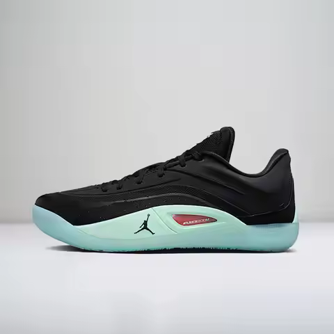 Nike AJ1 Zion 4 Low-Top Basketball Shoes - Comfort Cushioning, Black/Green Colorway, Unisex Style FD