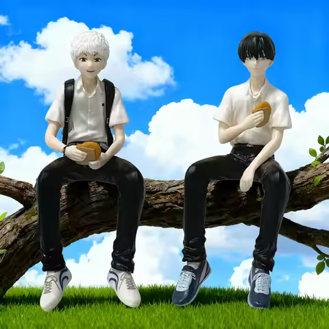 14CM The Summer Hikaru Died Anime Hikaru & Tsujinaka Yoshiki Action Figures Model Figurine Hikaru ga