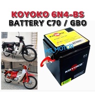 BATTERY HONDA C70 GBO 6N4-BS BATERI KOYOKO SEAL KERING