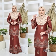 Baju Kurung XS-4XL Moden Paling Cantik Kurung Moden Kurung Pahang Kurung Lace Baju Kurung Lace Corak