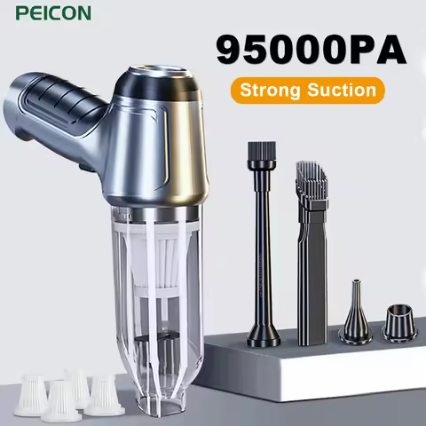 Car Vacuum Cleaner 95000PA Strong Suction Vacuum Cleaner for Car Home Portable Handheld Auto Vacuum 