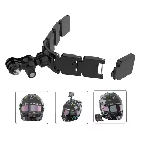 Motorcycle Helmet Chin Mount Holder for Gopro Hero 13 12 11 10 9 Insta360 SJCAM SJ4000 AKASO DJI Osm