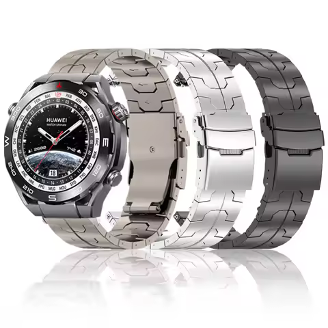 Compatible with Huawei Watch Ultimate Titanium Double FlipLock Buckle Watch Band 22mm Suitable for H