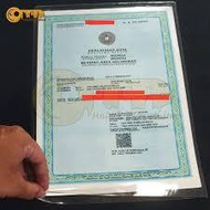 (1LBR) bag ijazah BENING/cover transparentijazah/plastic document plastic ijazah