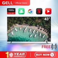 GELL 43 inches Android smart tv Ultra-slim flat screen smart tv Youtube/netflix Frameless Multiport With Free bracket on sale