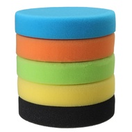 GRKN~5pcs 5-inch Flat Sponge Buff Buffing Pads Polishing Kit Car Polisher 125mm