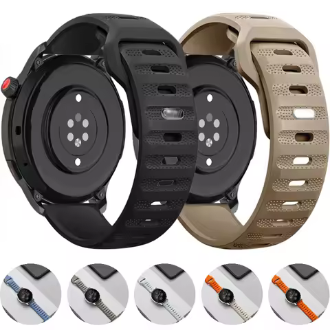 Silicone strap For Amazfit GTR 3 4/GTS Samsung Galaxy watch 3 4 5 Sports Watch Replacement Wristband