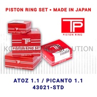 TP Piston Ring Set (Size 43021-STD) Hyundai Atoz 1.1 / Kia Picanto 1.1