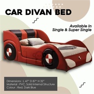 CAR DIVAN BED SPORTY/SPORT CAR BED/CHILDREN BED/KID BED/CARTOON BED/CAR BED/SINGLE BED/BEDFRAME/KATIL BUDAK/
