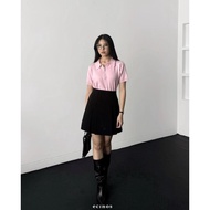 (Expert) ECINOS - Flo Knitted POLO Top - Women's Top (POLO Knit Top with Premium Zip-up)