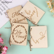 【Louisheart】 2PCS Wedding Vow Books Wedding Vow Notebook Creative Sturdy Kraft Paper Handbook Hot