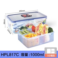 Lock lock Tupperware seal box storage box plastic freezer storage fruit separate lunchbox lunch box