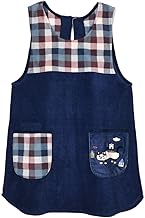 Kusuguru Japan 236654 Apron, Patchwork Apron, Blue, M-L