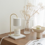HOOOME 香氛蠟燭暖燈 - 時尚大理石款 (白色) 融蠟燈 可調光