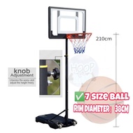 READY STOCK IN MALAYSIA Kids Play Basketball Adjustable Backboard Stand Hoop