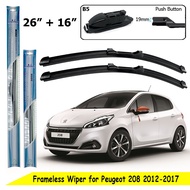 Brainbox Frameless Wiper Peugeot 208 Wiper Blade Car Windshield