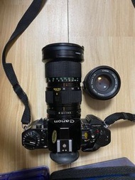 Canon A1菲林相機連兩個鏡頭