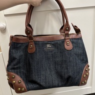 Bur berry Blue Label vintage 中古牛仔布手提包
