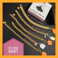 ❤Ready stock❤Rantai Tangan coco bajet emas 916 new sauh bajet(pure 916 original)