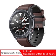 For Samsung galaxy watch 3 45mm Strap Silicone Leather watchbands Sport Bracelet 22mm Watch band For galaxy watch 46mm Gear S3
