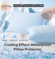 (SG Seller) Ice Silk Waterproof Zipper Pillow Protector / Ice Silk Pillowcase / Pillow Case/ Pillow Pad / Pillow Protector Zip / pillow Protector Cover / Pillow Protector Cooling
