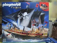Playmobil 6678 摩比 海盜船 未拆如圖 盒舊 有壓痕 盒面有2處標籖痕跡 船長約68公分