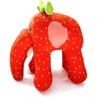 Brainrot Strawberry Elephant Plush Pillow Italian Brainrot Los T, Soft Stuffed Animal Cushion Pillow