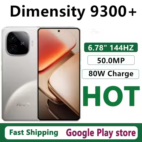 Original Vivo Iqoo Z9 Turbo Plus Mobile Phone Dimensity 9300+ Android 14.0 OTA 6.78" AMOLED 144HZ 80