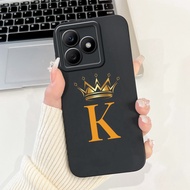 เคสสำหรับ Realme C61เคส Realme C63น่ารักกรอบเป็นตัวอักษรคู่ซิลิโคนนิ่มเคสโทรศัพท์กันกระแทกสำหรับ Rea