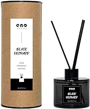 ENO Aroma Black Orchard Home Fragrance Diffuser/Oil Diffuser &amp; Reed Diffuser Sticks/ 5.1oz (150ml)/Refreshing Air/for Bedroom &amp; Living Room &amp; Office / Plant Extracts &amp; Alcohol Free.