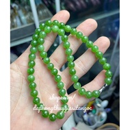 Apple green Ng0c Bich VIP Necklace 8mm No flies, apple green, vip, no flies, smooth shine