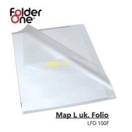 [FOLDER] - MAP L (Clear Sleeve) Folder One Size Folio F4 Mixed Color