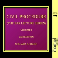 Riano CivPro Vol. 1 (2022) - Civil Procedure Rules 1-56 Volume I Bar Lecture Series by Dean Willard