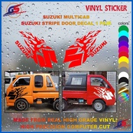 ∛ ✢ ☜ Suzuki Multicab Body Decals -Stripping Decal High Quality Vinyl Sticker