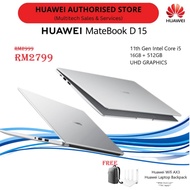 Huawei Matebook D15 Huawei Laptop 11th Gen Intel Core i5 16GB + 512GB 42Wh Rated Battery Laptop Ring