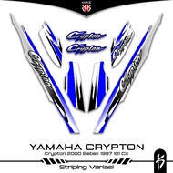 Yamaha Crypton Striping Motif 2 Stickers Cripton 2000 100 CC Bebek 1997 Decal Lis Variations