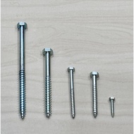 PRICE FOR 1 piece // deskrup bolt 3/8 x 5" inch screw deck KEY 14 (length 12.5cm) screw baot screw e