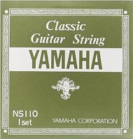 Yamaha NS110 Set Strings for Classical Guitar Set 1 to 3 Strings Nylon, 4 to 6 Strings Thin Nylon Wrapped Silver Wound