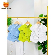 (DT01)Clothes set for boys in thin, light, cool, sweat-absorbent fabric, size 8kg to 23kg